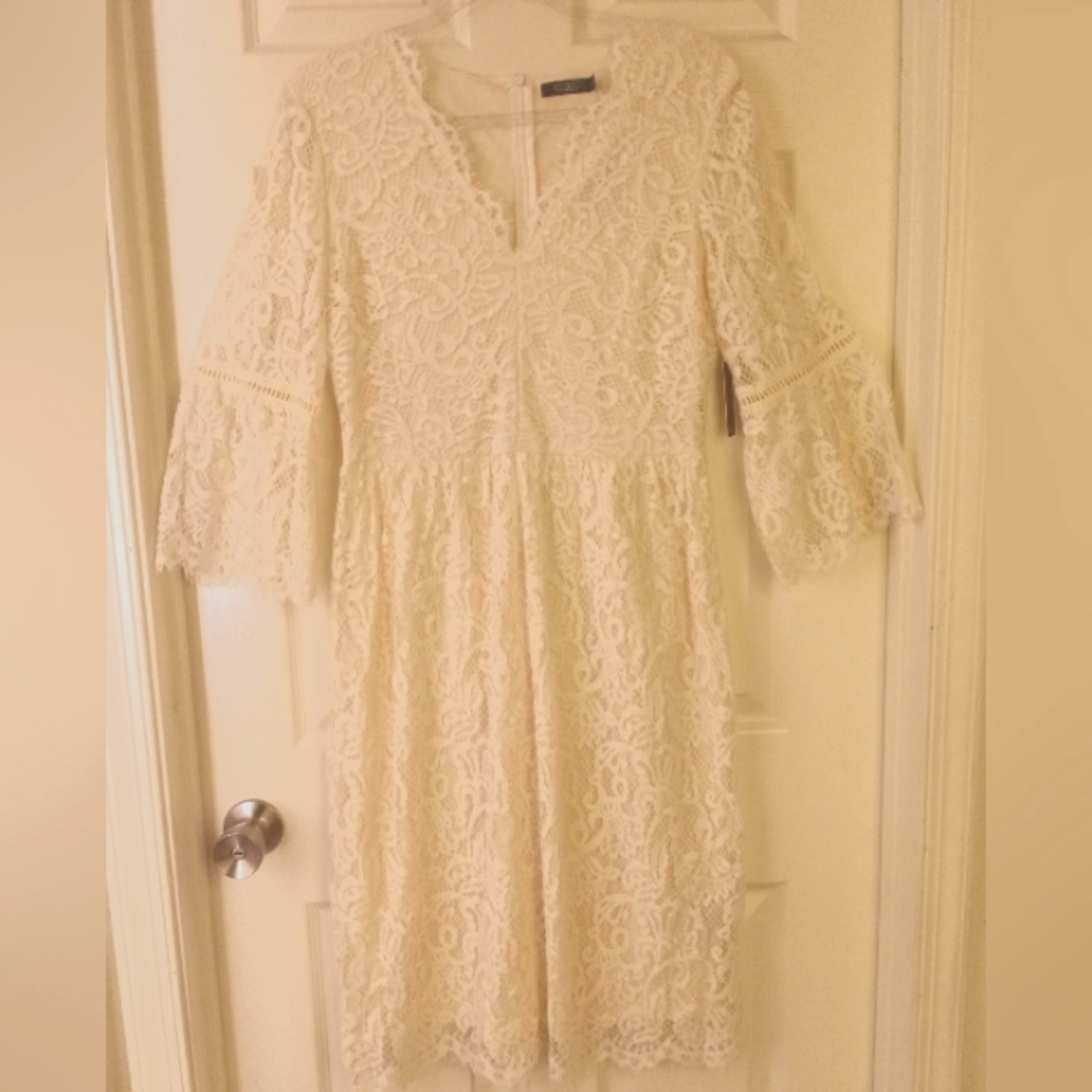 LACE DRESS Beautiful! Ivory White Lace Dress